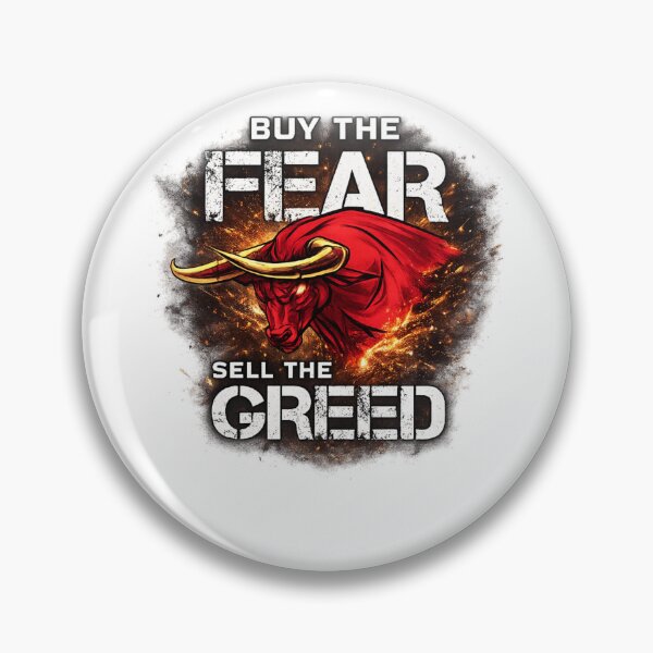 Item preview, Buy The Fear Sell The Greed Premium Bull Market Investor Trading T-Shirt designed and sold by variant designer.