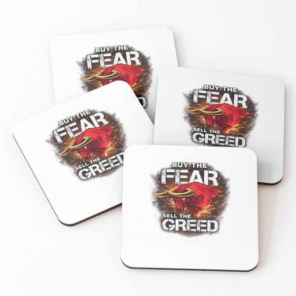 Item preview, Buy The Fear Sell The Greed Premium Bull Market Investor Trading T-Shirt designed and sold by variant designer.