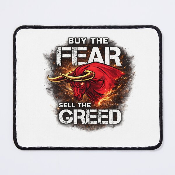 Item preview, Buy The Fear Sell The Greed Premium Bull Market Investor Trading T-Shirt designed and sold by variant designer.