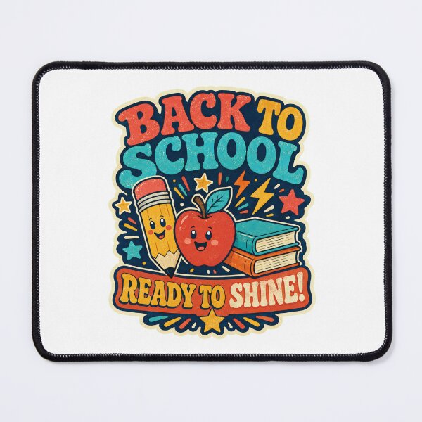 Item preview, Back to School Ready to Shine – Cute Retro School Design designed and sold by NinaCreator.