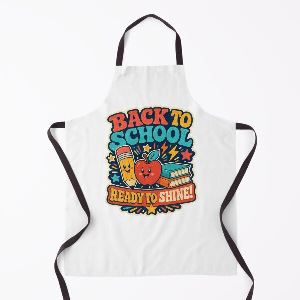 Item preview, Back to School Ready to Shine – Cute Retro School Design designed and sold by NinaCreator.