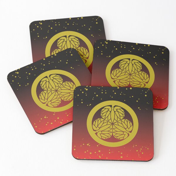 Item preview, Samurai Aoinogomon Tokugawaieyasu Kamon Tokugawaieyasu Kamon Faux Gold Dust Red  / Japanese Crest designed and sold by 戦国まーけっと SENGOKU MARKET.
