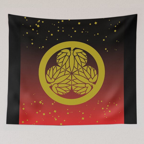 Item preview, Samurai Aoinogomon Tokugawaieyasu Kamon Tokugawaieyasu Kamon Faux Gold Dust Red  / Japanese Crest designed and sold by 戦国まーけっと SENGOKU MARKET.