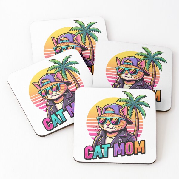 Item preview, Retro 90s Cat Mom - Cool Cat with Sunglasses Aesthetic designed and sold by pattman.