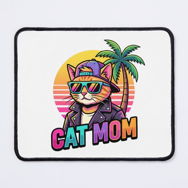 Item preview, Retro 90s Cat Mom - Cool Cat with Sunglasses Aesthetic designed and sold by pattman.