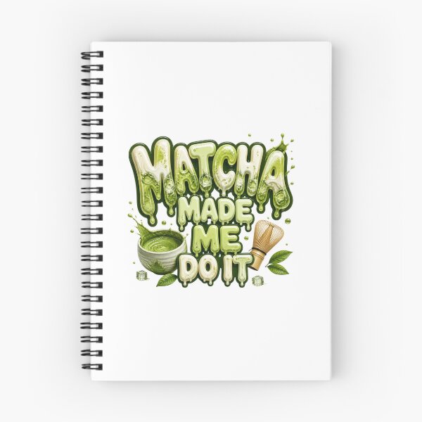 Item preview, Matcha Made Me Do It Sticker | Cute Matcha Lover Typography | Kawaii Café Aesthetic designed and sold by DonnaByPT.