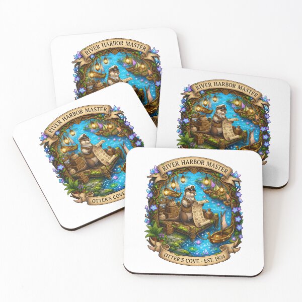 Item preview, River Harbor Master | Otter Cove Dockmaster | Enchanted Fantasy Harbor | Cozy Woodland Waterfront | Storybook River Port | Magical Otter Village designed and sold by MrDev.