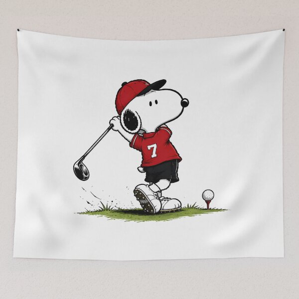 Item preview, Snoopy Driving the Ball | Cute Peanuts Golf Fan Art designed and sold by artizallart.