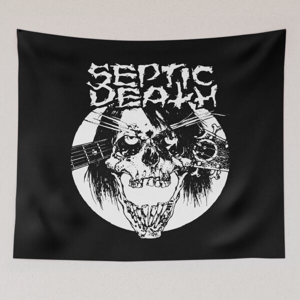 Item preview, pushead septic death skull screeching deafness designed and sold by legantepin.