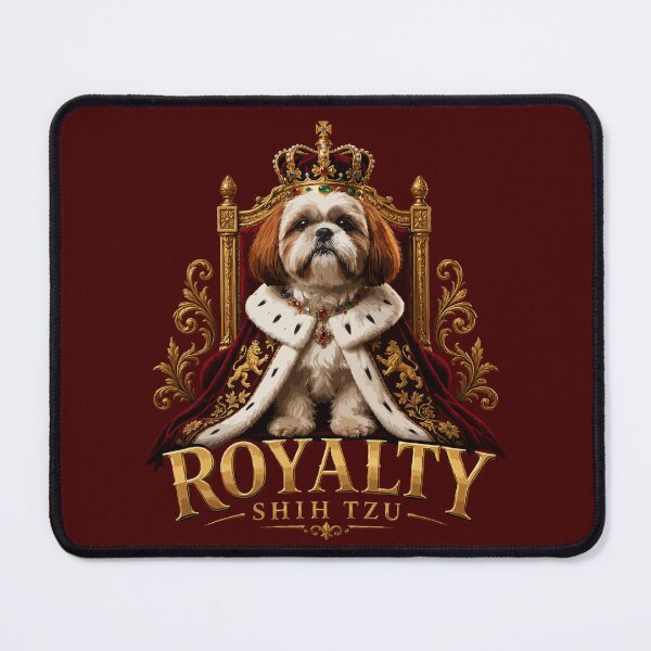 Item preview, All Hail the Shih Tzu – Royal King Dog Lover Design designed and sold by PawsAndPallette .