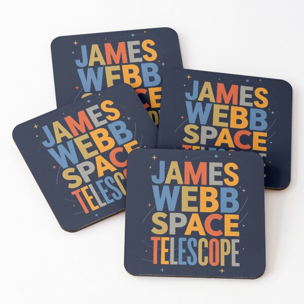 Item preview, James Webb Space Telescope Mid Century Modern Retro Typography Graphic designed and sold by KiwiRider.