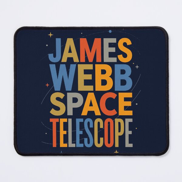 Item preview, James Webb Space Telescope Mid Century Modern Retro Typography Graphic designed and sold by KiwiRider.