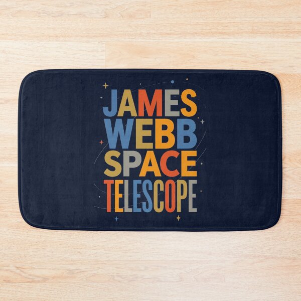 Item preview, James Webb Space Telescope Mid Century Modern Retro Typography Graphic designed and sold by KiwiRider.