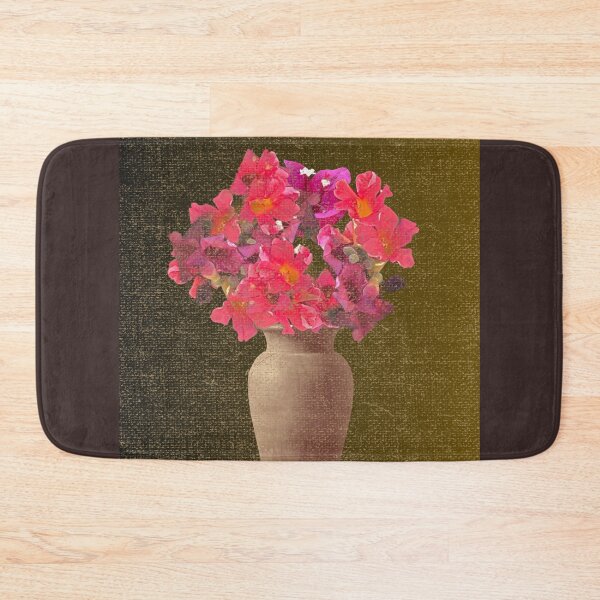 Item preview, Painterly pink flowers still life photography  designed and sold by RhoQA.