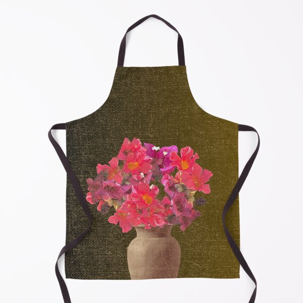 Item preview, Painterly pink flowers still life photography designed and sold by RhoQA.