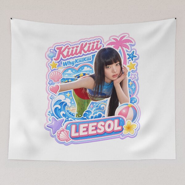 Item preview, KiiiKiii Leesol WhyKiiiKiii Y2K Beach Summer Beautiful Fan Art designed and sold by Valereekmerch.
