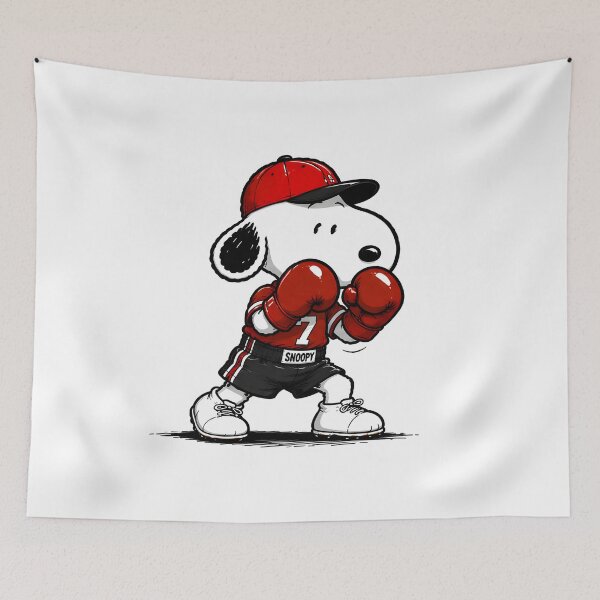 Item preview, Snoopy Ready to Fight | Cute Peanuts Boxing Fan Art designed and sold by artizallart.