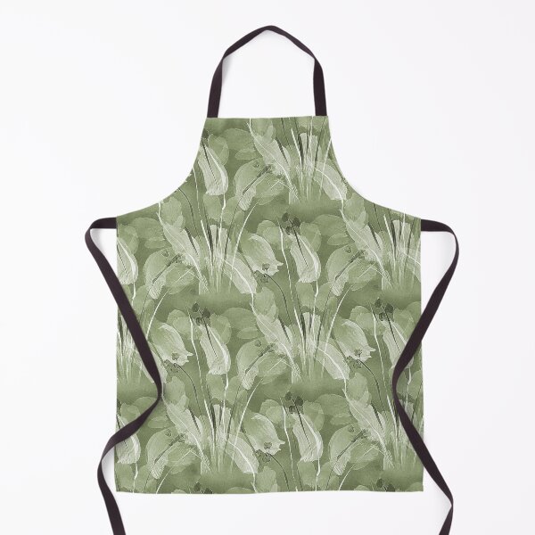 Item preview, Spring Monochromatic Garden Flowers in Green designed and sold by Artistestella.
