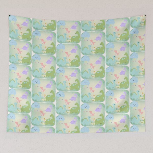Item preview, Cute Baby Dinosaurs | Pastel Dinosaur Nursery Illustration designed and sold by Emanartstudio14.