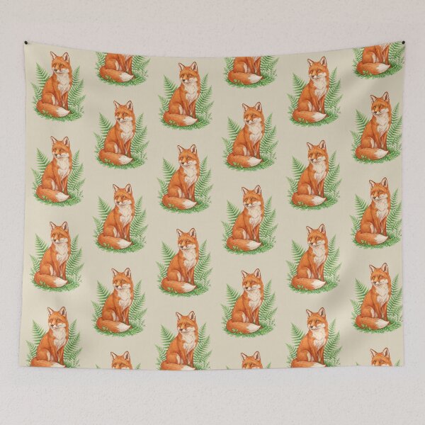 Item preview, Watercolor Woodland Red Fox designed and sold by Aureluxe.