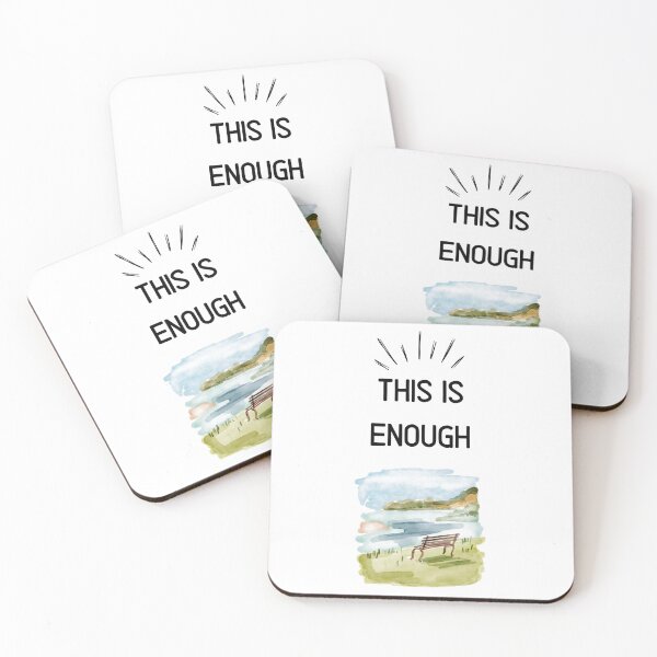 Item preview, This Is Enough | Inspiring Minimalist Design designed and sold by Darkandwhite.