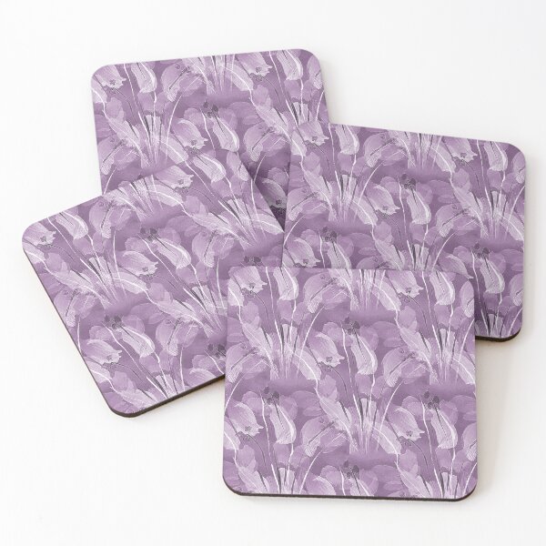 Item preview, Spring Monochromatic Garden Flowers in Mauve designed and sold by Artistestella.