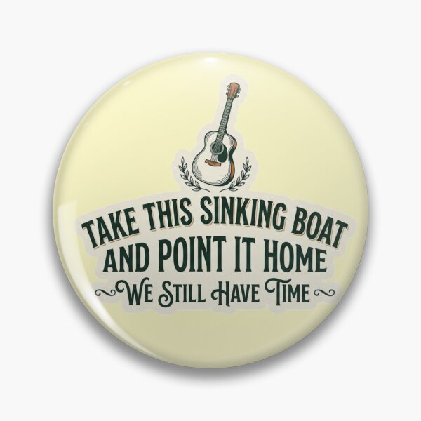 Item preview, Take This Sinking Boat Music Quote Vintage Typography designed and sold by Amituniqdesign .