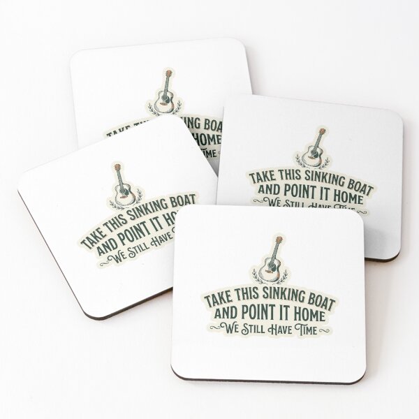 Item preview, Take This Sinking Boat Music Quote Vintage Typography designed and sold by Amituniqdesign .