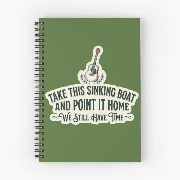 Item preview, Take This Sinking Boat Music Quote Vintage Typography designed and sold by Amituniqdesign .