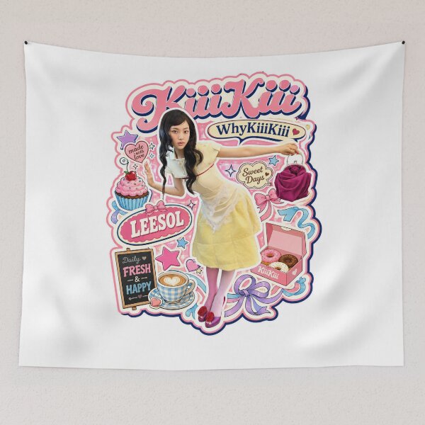 Item preview, Vibrant KiiiKiii Leesol WhyKiiiKiii Cute Pop Idol Merch designed and sold by Valereekmerch.