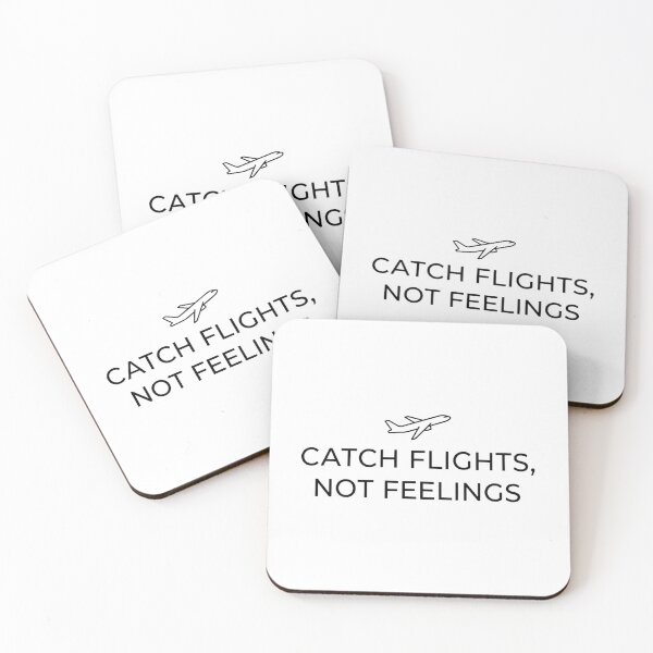 Item preview, Catch Flights Not Feelings Funny Travel Minimalist Airplane designed and sold by Amituniqdesign .