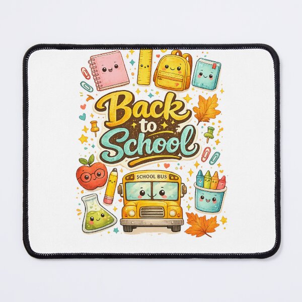 Item preview, Back to School | Cute Kawaii School Supplies | Happy School Bus | Teacher & Student POD Design designed and sold by TheAllInStore.