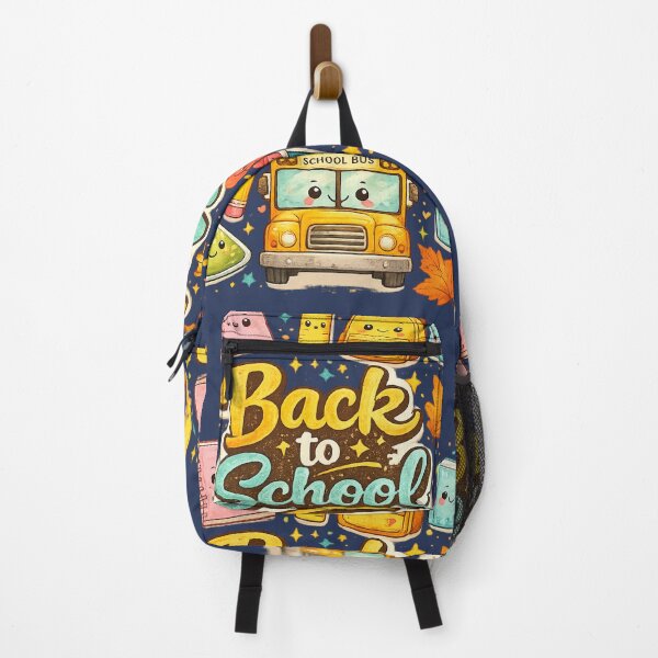 Item preview, Back to School | Cute Kawaii School Supplies | Happy School Bus | Teacher & Student POD Design designed and sold by TheAllInStore.