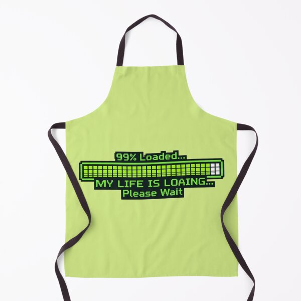 Item preview, My Life Is Loading Funny Retro Gamer Geek Typography designed and sold by Amituniqdesign .