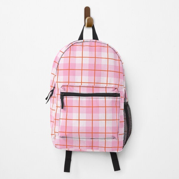 Item preview, Pink Orange Check Pattern designed and sold by ingardensdesign.