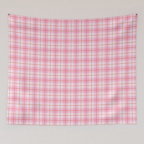 Item preview, Pink Orange Check Pattern designed and sold by ingardensdesign.
