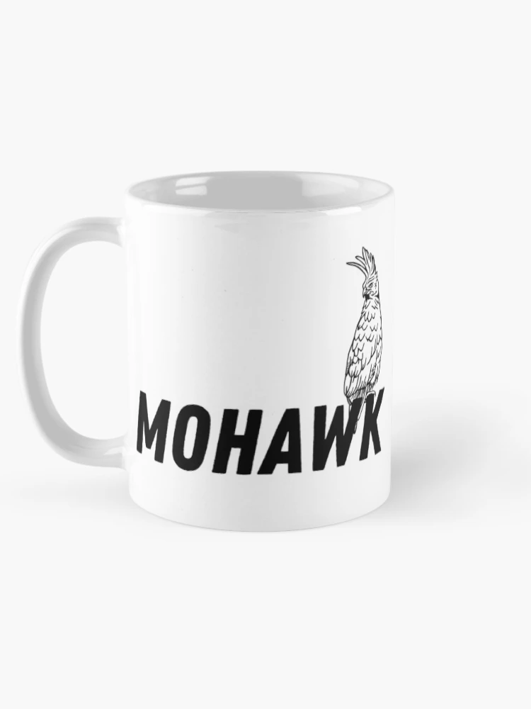 Thumbnail 5 of 6, Coffee Mug, Mohawk, the Punk Rawk Hawk designed and sold by StillInBeta.