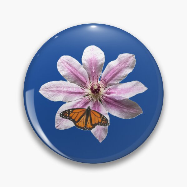 Item preview, A monarch butterfly (Danaus plexippus) perched on a pink flower. designed and sold by annasofia.