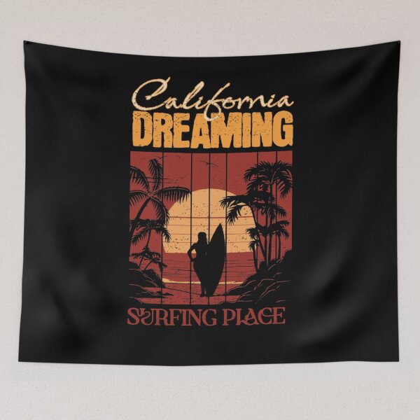 Item preview, California Dreamin / Bear Surfboard designed and sold by TheEndDesign.
