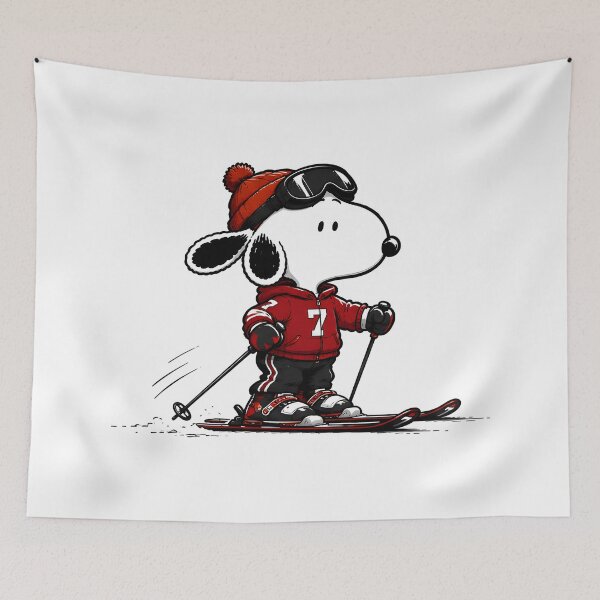 Item preview, Snoopy Ski Adventure | Cute Peanuts Ski Fan Art designed and sold by artizallart.