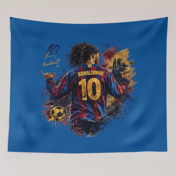 Item preview, Ronaldinho Inspired Minimalist Football Silhouette | Long Sleeve Retro Soccer Art designed and sold by AndGarciart.