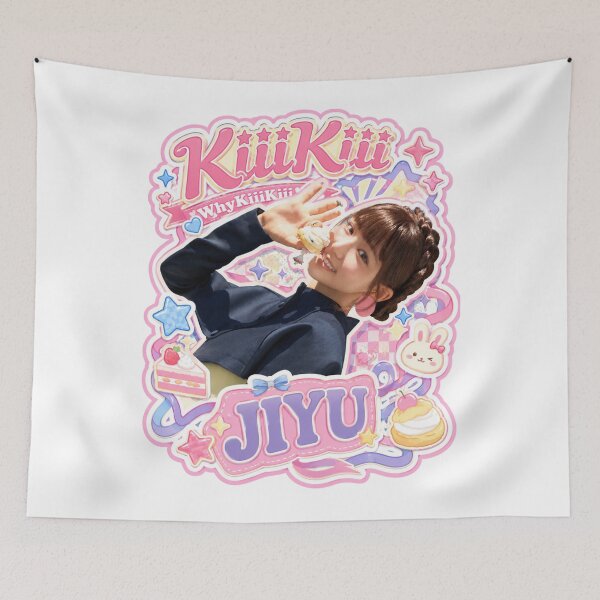 Item preview, Cute KiiiKiii Jiyu Bubblegum Y2K Floral Sticker Fan Art designed and sold by Valereekmerch.