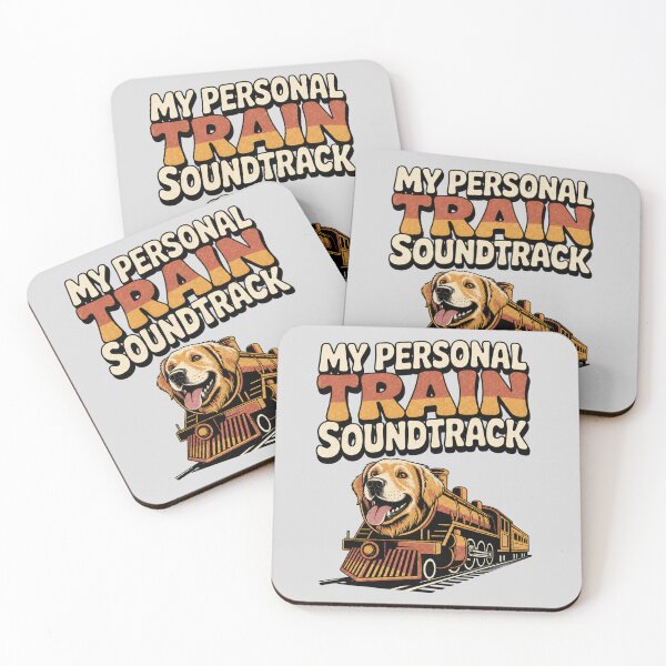 Item preview, Funny Golden Retriever Train – My Personal Train Soundtrack designed and sold by PixelBlob.