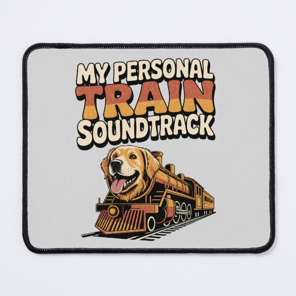 Item preview, Funny Golden Retriever Train – My Personal Train Soundtrack designed and sold by PixelBlob.
