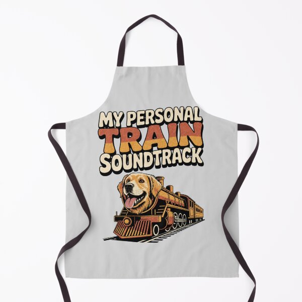 Item preview, Funny Golden Retriever Train – My Personal Train Soundtrack designed and sold by PixelBlob.