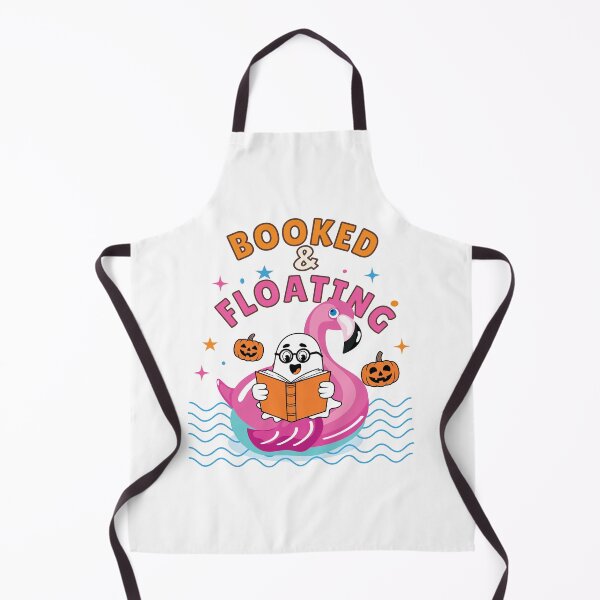Item preview, Booked & Floating | Cute Ghost Reading on Flamingo Float | Halloween Book Lover designed and sold by jananinaveen.