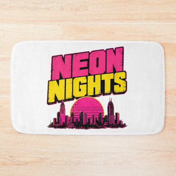 Item preview, Neon Nights - Retro 80s Synthwave Skyline designed and sold by Wear-X.