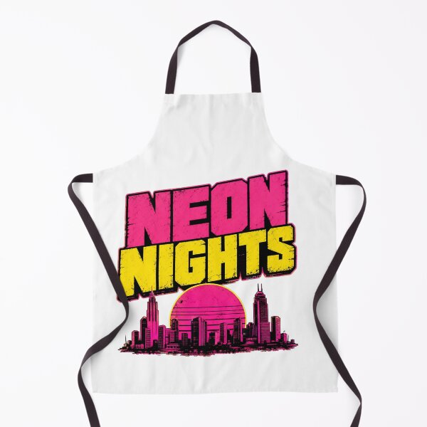 Item preview, Neon Nights - Retro 80s Synthwave Skyline designed and sold by Wear-X.