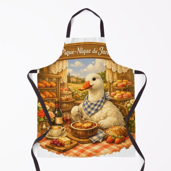 Item preview, Le Pique‑Nique du Jardin – French Countryside Picnic Animal with Onion Soup Illustration designed and sold by Shadowframe Studios.