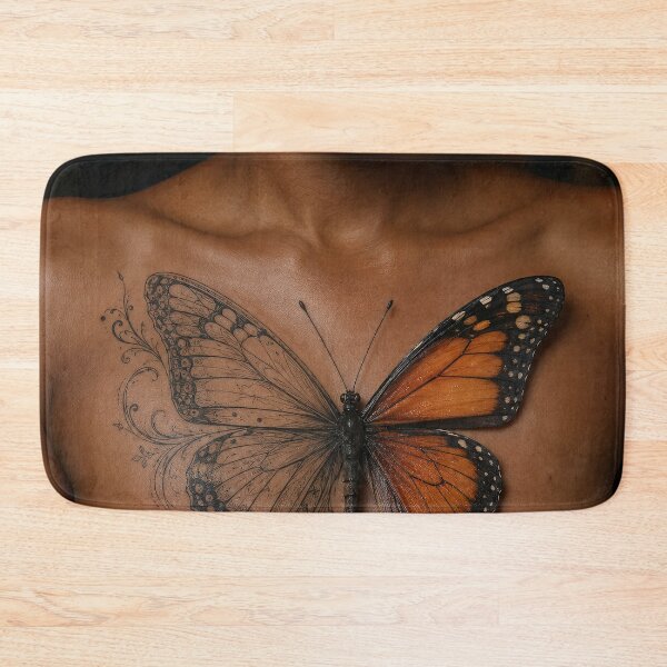 Item preview, Monarch Butterfly Chest Tattoo Art designed and sold by Diego Re.